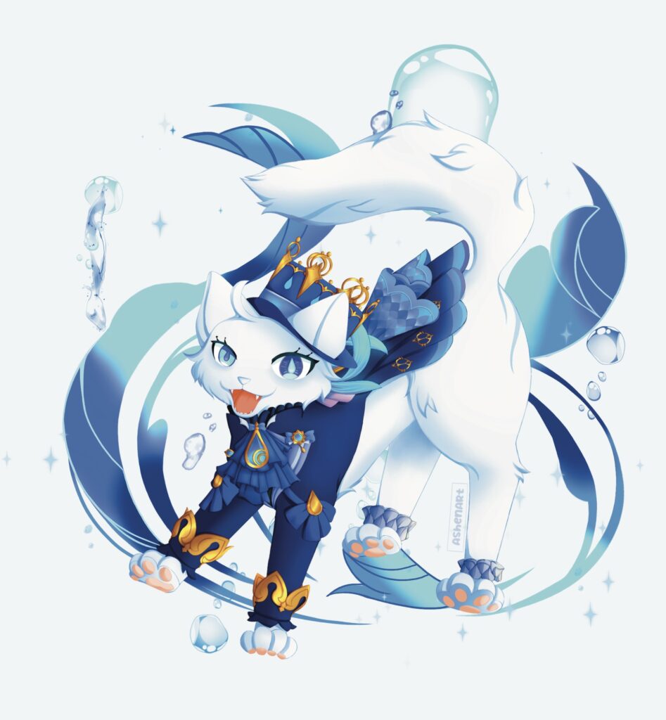 Furina Kitty Sticker