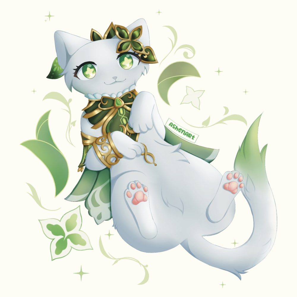 Nahida Kitty Sticker
