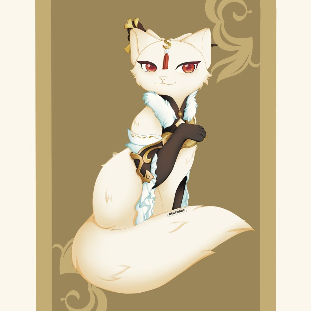 Ningguang Kitty Sticker