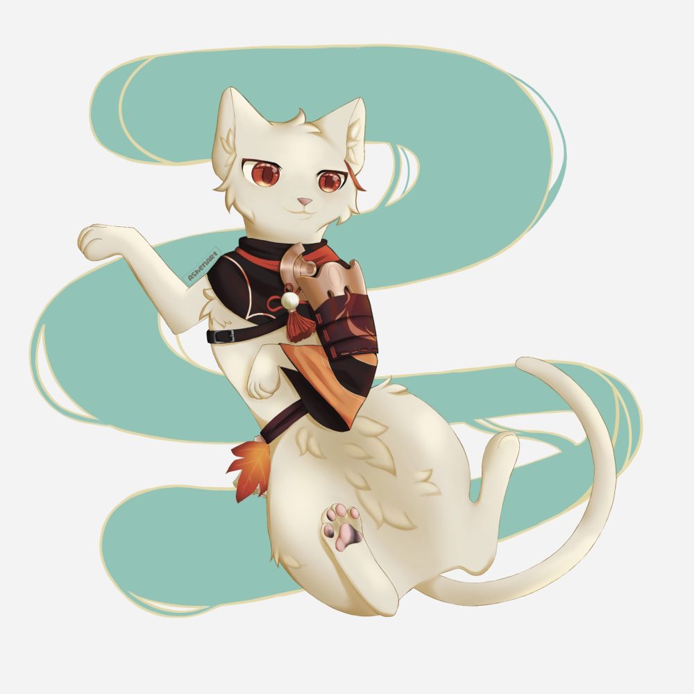 Kazuha Kitty Sticker